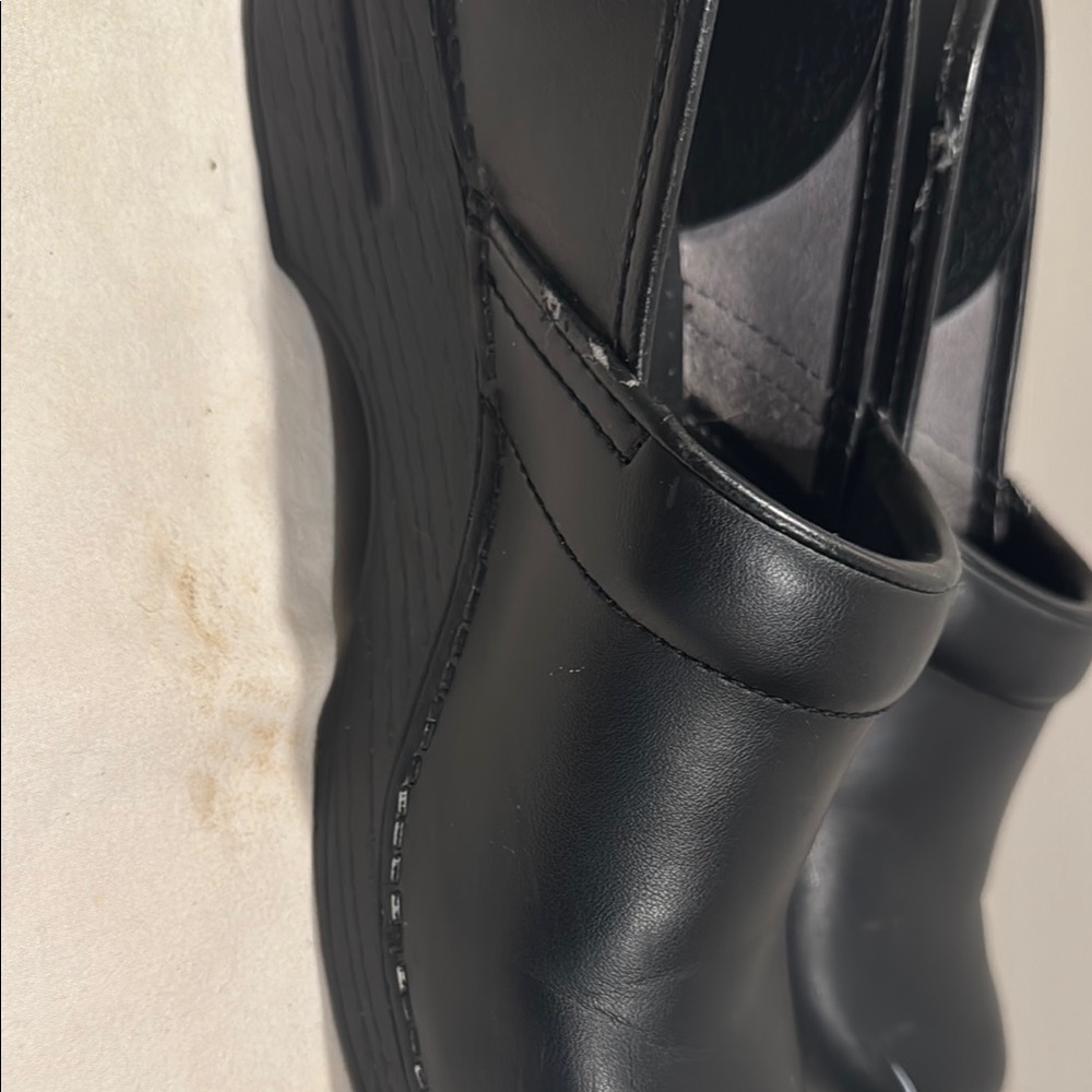 Dansko Black Clogs with Supportive Platform Sole - Picture 10 of 10
